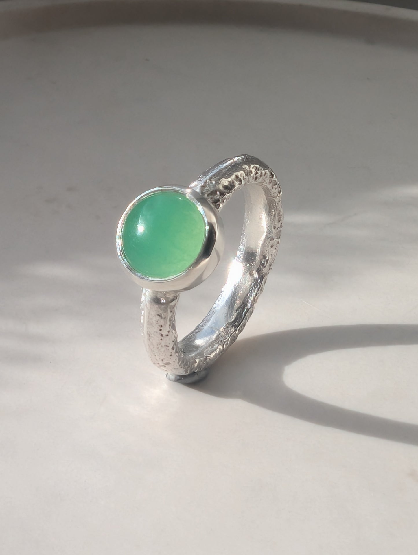 Chrysoprase ring